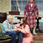 Lizzie (Stacy Murphy) pleads for understanding from her father, H.C. (Dave Foscue), while her brother Noah (Jeff Ryser) looks on. (Photo by Keith Krueger)