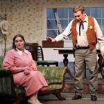 File (Ed Logue) tries to explain to Lizzie (Stacy Murphy) why he doesnt think they belong together. (Photo by Keith Krueger)