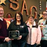 (Courtesy photo) Pictured, from left, are Jonathan Pleger, CEO of Morningside; Shelly Dixon, owner of the Simpson Avenue Grill; Morningside client Tracy Kimbro, a Simpson Avenue Grill employee; and Teri Holmes, a Morningside employment consultant.