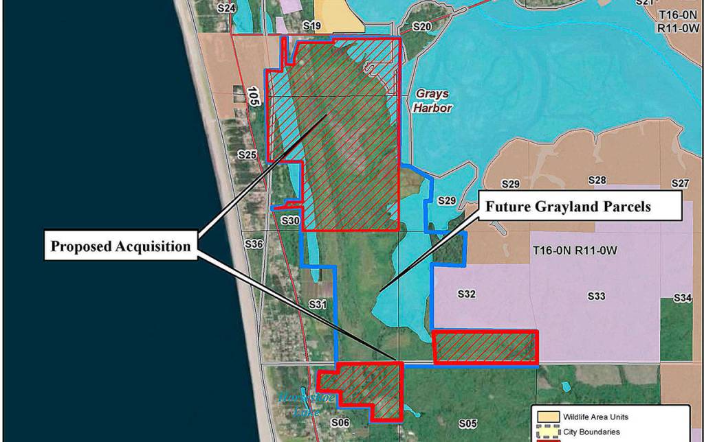 Purchase of 1,100 acres of Grayland waterfowl habitat by WDFW, Ducks Unlimited approved