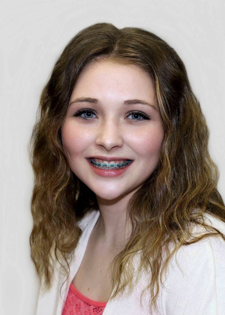 (Keith J. Krueger) Outstanding Teen contestant Macy Holcomb, 15, is a freshman at Montesano High School. Her platform is clothing the community. She will be singing.