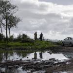 (Courtesy photo) Frank Blakely (played by Bob Parks) meets with FBI Agent Vince McDonald (Lane Youmans) in a scene filmed on the Hoquiam waterfront.