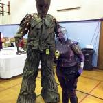 (Kat Bryant | Grays Harbor News Group) The PDX Superhero Group from Portland provided cosplay characters from several sci-fi movies, including Groot and Nebula from Guardians of the Galaxy.