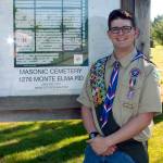 (Photo courtesy Werner family) Andrew Werner oversaw an extensive research project to map the Masonic Cemetery in Elma, with emphasis on identifying veterans burial places.
