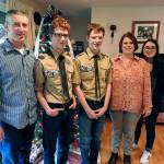 The Erwin family, from left: Mike, Jared, Trace, Carrie and Hannah (the twins sister).