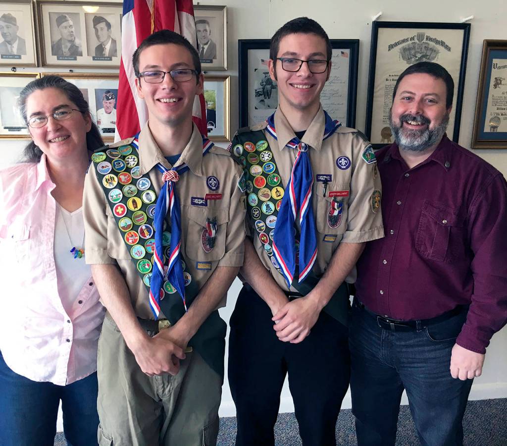 The Malcherts, from left: Renee, Daniel, Joseph and Andy.