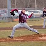 Montesano starting pitcher Cyrus Parsons makes a pitch during the third inning of the Bulldogs 15-3 victory over Aberdeen on Thursday at Pioneer Park. (Ryan Sparks | Grays Harbor News Group)