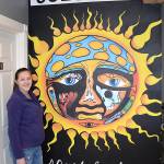 DAN HAMMOCK | GRAYS HARBOR NEWS GROUP Westport artist Kemi Strode painted this striking mural of Sublimes 1992 40 oz. to freedom album cover inside the RocknBrews restaurant.