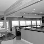 DAN HAMMOCK | GRAYS HARBOR NEWS GROUP The removal of one wall in the old The Original House of Pizza building opened up the view from the RocknBrews restaurant, scheduled to open April 1.