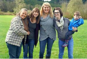 (Courtesy Nikki Brown) From left, Aberdeen Sunday Market board members Renee Taylor, Marissa Aube, Carmen Noguer, Lauren Garrett, and her son, Odie.