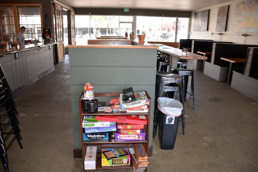 (Louis Krauss | Grays Harbor News Group) There are a few different board games on hand at Mount Olympus Brewing Company in Aberdeen.