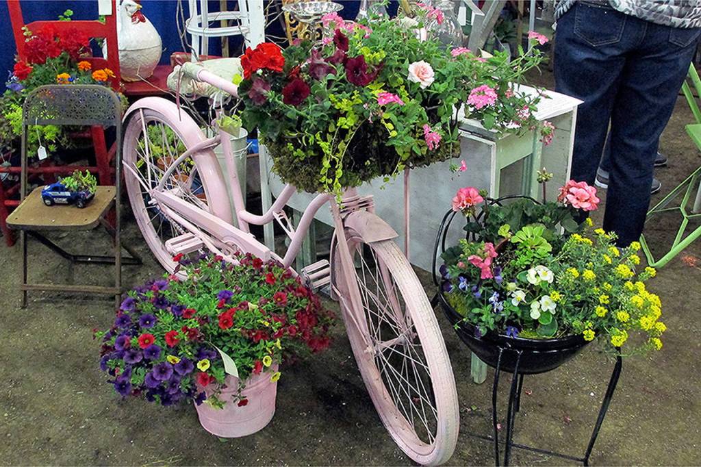 Courtesy David Wilhelms                                Vendors offer all manner of creative items at the annual Home and Garden Show.