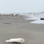 courtesy U.S. Coast Guard Sector Columbia River Incident Management Division                                Debris from the 38-foot commercial fishing vessel Theron wash up on a beach along the northern side of Clatsop Spit, Oregon, May 13. The Theron grounded on the spit earlier that morning after the vessel master lost steering while attempting to cross the Columbia River Bar.