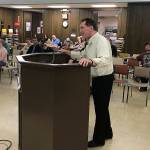 (Louis Krauss | Grays Harbor News Group) Clifford Fredrickson, Aberdeens newly hired finance director, speaks at Wednesdays Aberdeen City Council meeting.                                Clifford Fredrickson