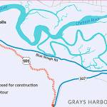 COURTESY DEPARTMENT OF TRANSPORTATION                                Highway 101 through the Cosi Hill will be closed to traffic around-the-clock June 17-21 as crews shift the roadway to make way for hill stabilization work. Drivers will detour via State Route 107 and Blue Slough Road.
