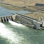 KEVIN WINGERT | BONNEVILLE POWER ADMINISTRATION                                The Lower Monumental Dam on the lower Snake River near Kahlotus is one of four lower Snake hydroelectric dams in the Federal Columbia River Power System.