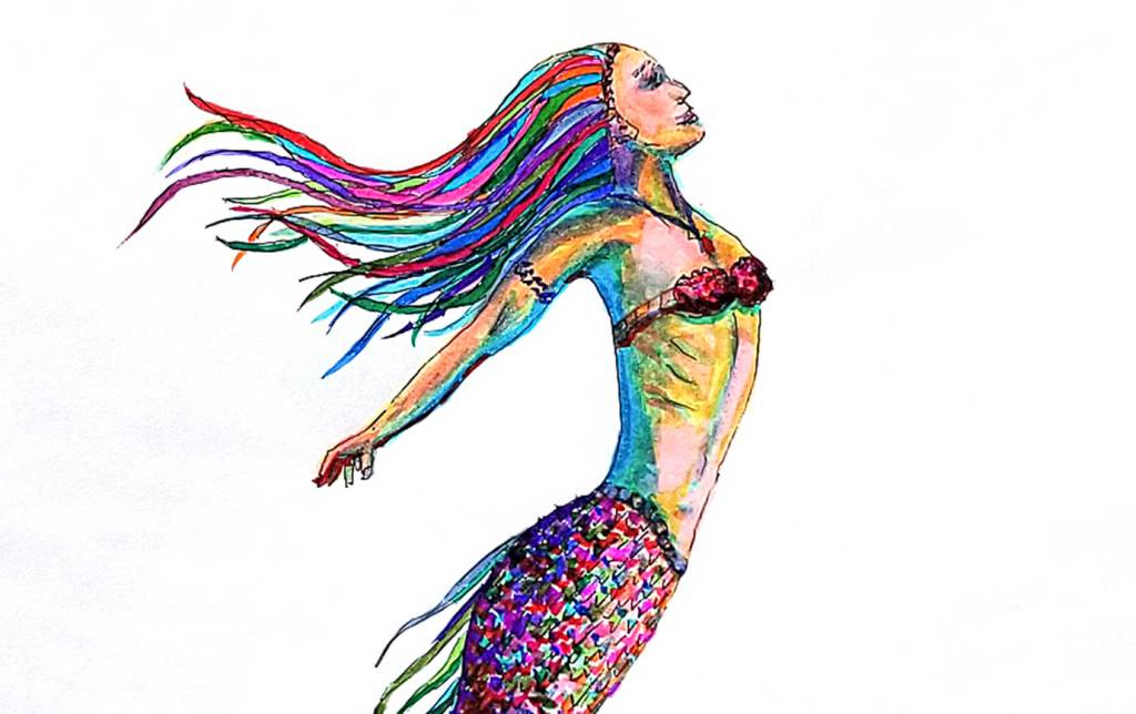 COURTESY WESTPORT WINERY                                Westport Winery co-owner Kim Roberts is designing mermaid-themed labels for the varieties that will be produced at the craft distillery she and her family plans to open this fall.