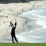 Tiger Woods plays the ninth hole at Pebble Beach Golf Links during last weeks first round of the U.S. Open. (Andrew Redington/Getty Images)