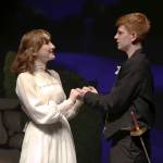 Keith J. Krueger                                Mabel (Emma Dorsch) and Frederic (Ben Fagerstedt) share a moment.