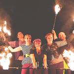 COURTESY DOMINIKFOTO                                The Fire Light Circus fire troupe will light up Rusty Scuppers Pirate Daze in Westport this weekend.