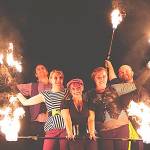 COURTESY DOMINIKFOTO                                The Fire Light Circus fire troupe will light up Rusty Scuppers Pirate Daze in Westport this weekend.