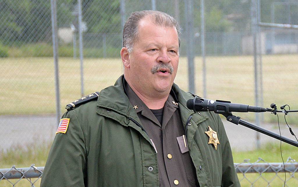 DAN HAMMOCK | GRAYS HARBOR NEWS GROUP                                Grays Harbor County Sheriff Rick Scott assured those in attendance at the Lindsey Baum remembrance garden dedication Wednesday his department and partner agencies will continue to pursue the person responsible for the 10-year-old girls abduction and murder a decade ago.