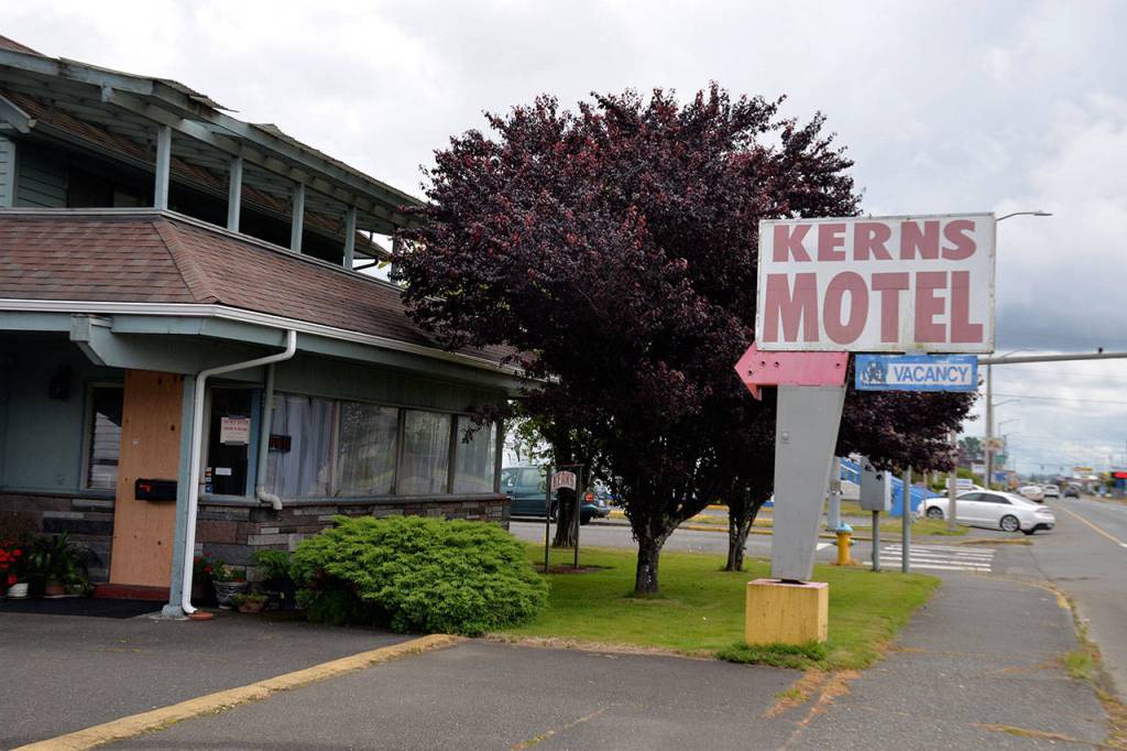 (Louis Krauss | Grays Harbor News Group) The Kerns Motel in Hoquiam, one of two being charged for violating the citys code on allowing transient accommodation for no more than 29 consecutive days.