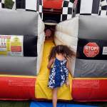 (Kat Bryant | Grays Harbor News Group) Children enter a bouncy house during last years Splash Festival at Morrison Riverfront Park.