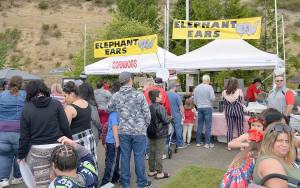 DAN HAMMOCK | GRAYS HARBOR NEWS GROUP                                Elephant ears, kettle corn, corn dogs and snow cones were offered by vendors at the Aberdeen Splash Festival Thursday in Morrison Riverfront Park.