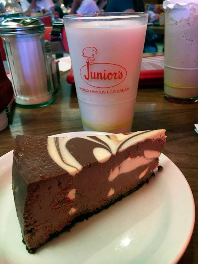 Juniors famous cheesecake did not disappoint.