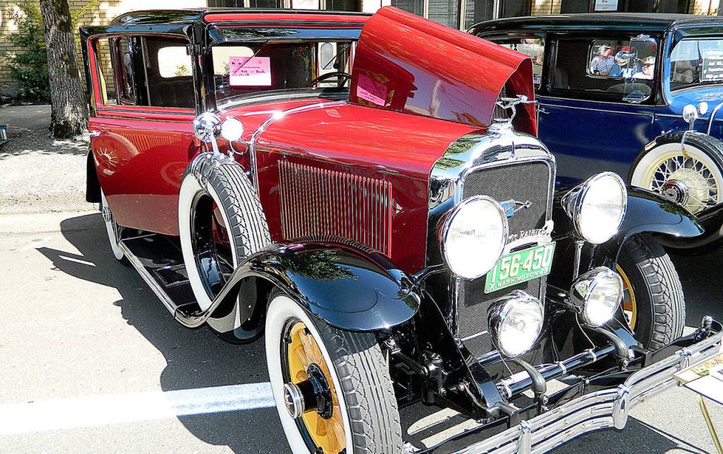 Gerold Peterson of Aberdeen showed this maroon and black 1929 Buick 2-door sedan at last years Midnight Cruizers Rod Fest.