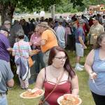 DAN HAMMOCK | GRAYS HARBOR NEWS GROUP                                The lack of bear meat in the stew didnt stop hundreds from nabbing a plateful at the McCleary Bear Festival Saturday.