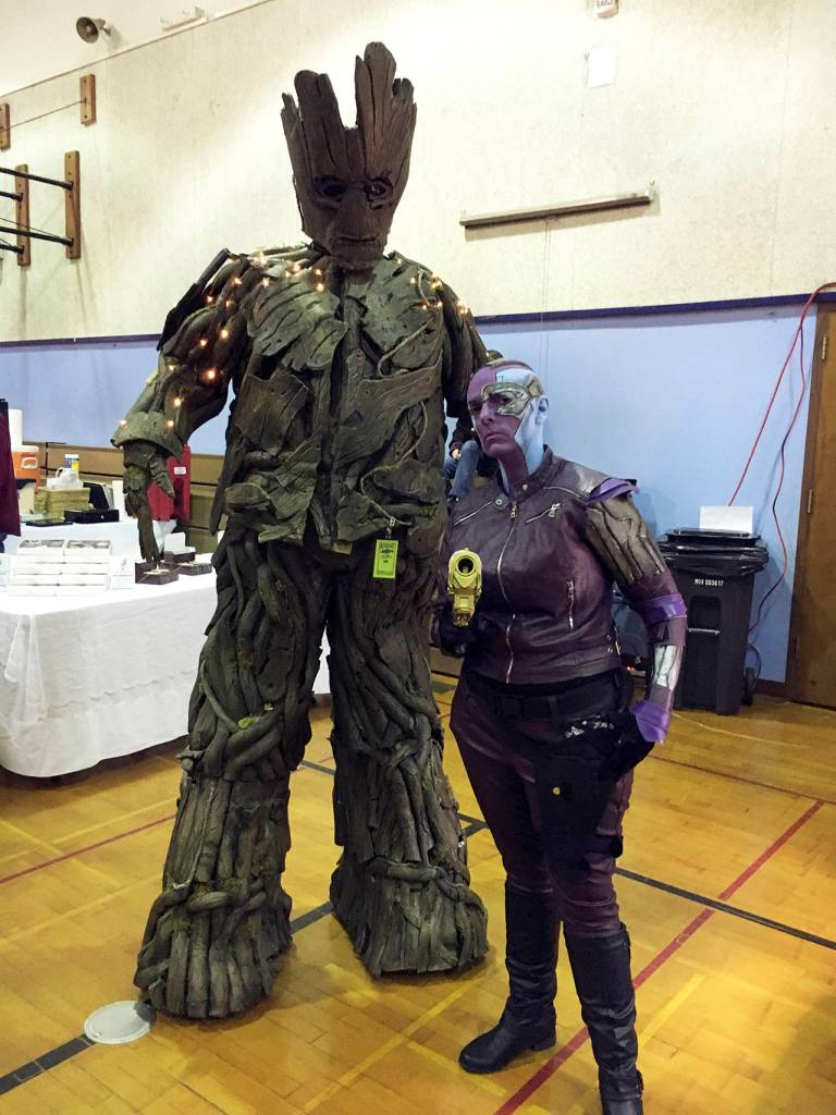 Kat Bryant | Grays Harbor News Group                                The Chocolate on the Beach Festival earlier this year featured these and many other costumed actors mingling with visitors, sparking the idea for Superhero Music Fest.