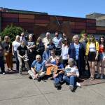 Louis Krauss | Grays Harbor News Group                                Artists, musicians and other members of Aberdeens larger creative community pose for a photo downtown.