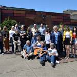 Louis Krauss | Grays Harbor News Group                                Artists, musicians and other members of Aberdeens larger creative community pose for a photo downtown.
