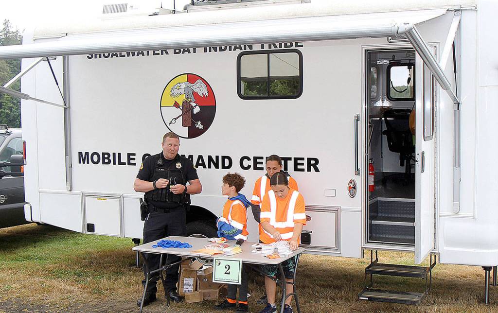 FILE PHOTOs                                Emergency vehicles from the South Beach Regional Fire Authority and others from the Shoalwater Bay Indian Tribe, like this mobile command center, will be on display at the Yellow Brick Road Tsunami/Health Walk in Tokeland on Tuesday.