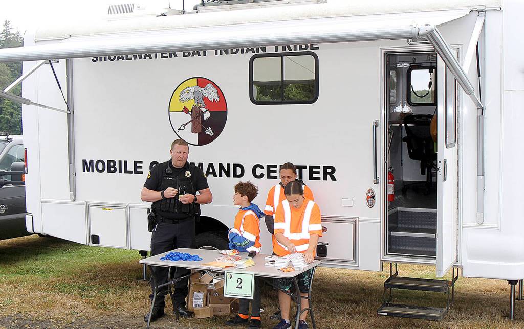 FILE PHOTOs                                Emergency vehicles from the South Beach Regional Fire Authority and others from the Shoalwater Bay Indian Tribe, like this mobile command center, will be on display at the Yellow Brick Road Tsunami/Health Walk in Tokeland on Tuesday.
