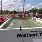 Courtesy photo                                Pacific Care and Rehabilitation Center in Hoquiam held its annual fishing derby this month. A mobile pond was brought to the center for the residents and their familieis to fish. Only two fish were caught: First place went to Bob Kloempken, and second place to Linda Gladson. Pictured from left are Gladson, Masen Ayres, Brooklynn Ayres, Katrina Ayres, Zach West, Ashley Nelson and Kloempken.