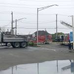 DAN HAMMOCK | GRAYS HARBOR NEWS GROUP                                A load of oily waste rags from Renewable Energy Group Inc. at the Port of Grays Harbor caught fire in the back of a dump truck near the AM/PM at West Heron Street and South Park Street Friday morning. South Park was blocked off for a short time while the fire was contained.