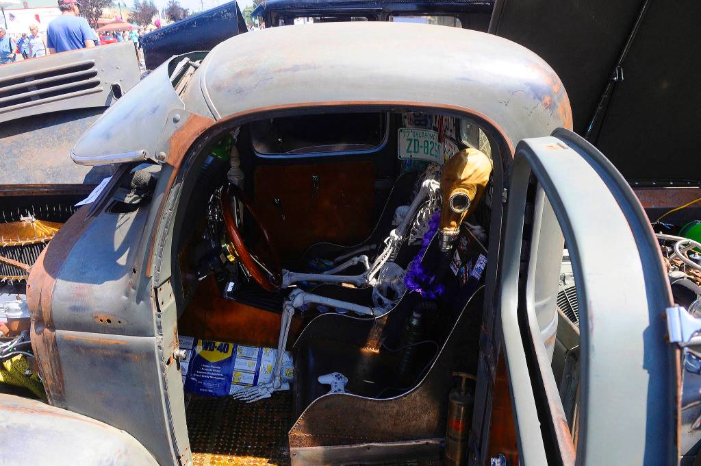 Hasani Grayson | Grays Harbor News Group Kory Kingerys modified Jeep included various interior decorations at Heat on the Street on Elma in Saturday.
