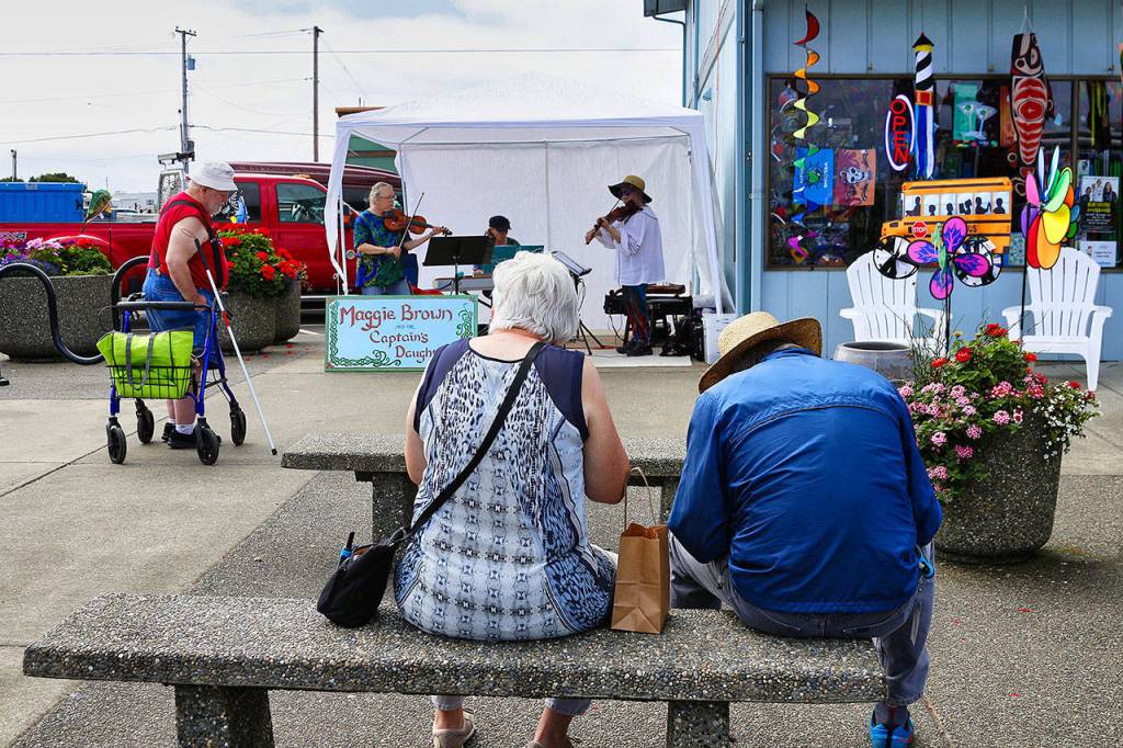 Maggie Brown and the Captains Daughters were on hand to perform for festival-goers in need of a rest.