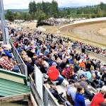 A large crowd gathers for a night of racing on Saturday at Grays Harbor Raceway in Elma. (Photo by AR Racing Videos)