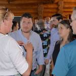 DAN HAMMOCK | GRAYS HARBOR NEWS GROUP                                Nicholas Carr, Chehalis Basin Director for Forterra, after a presentation about the nonprofit organizations plans for redeveloping the Morck Hotel in Aberdeen Tuesday.