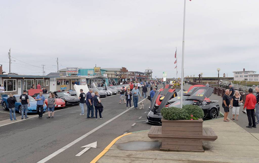 DAN HAMMOCK | GRAYS HARBOR NEWS GROUP                                About 140 Corvettes were on display at the Westport Marina Saturday. This was the 10th year of the popular show, which draws entries from across the northwest.