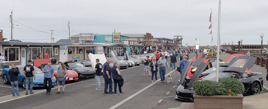 DAN HAMMOCK | GRAYS HARBOR NEWS GROUP                                About 140 Corvettes were on display at the Westport Marina Saturday. This was the 10th year of the popular show, which draws entries from across the northwest.