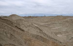 DAN HAMMOCK | GRAYS HARBOR NEWS GROUP                                The upland disposal site for dredged material from Phase I of the Westport Marina dredging project, located on Yearout Drive near the Ocean Cold facility. Dredged material will be piped into the site to be dried. When the project is complete the site will be leveled and replanted with native vegetation.