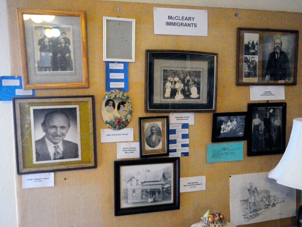 Hasani Grayson | Grays Harbor News Group                                A wall in the front of the McCleary Museum commemorates the immigrants who came to McCleary in its early days.
