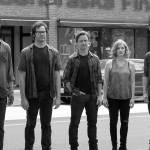 From left, Isaiah Mustafa as Mike Hanlon, Bill Hader as Richie Tozier, James McAvoy as Bill Denbrough, Jessica Chastain as Beverly Marsh and Jay Ryan as Ben Hascomb star in It: Chapter Two.