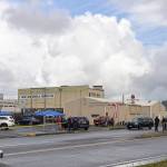 DAN HAMMOCK | GRAYS HARBOR NEWS GROUP                                Multiple agencies investigate an officer-involved shooting on West State Street near the Chehalis River Bridge on-ramp early Monday afternoon.