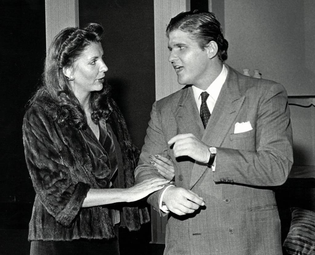 Photo courtesy Driftwood Players                                Nina and Gary Morean shared the stage in The Man Who Came to Dinner in 1982.